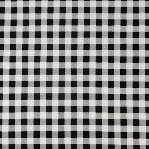 Stitch & Sparkle 100 ٪ Cotton 44 "عرض خياطة وصياغة ، مقطوعة بواسطة الفناء ، Black Buffalo Plaid in Saudi Arabia