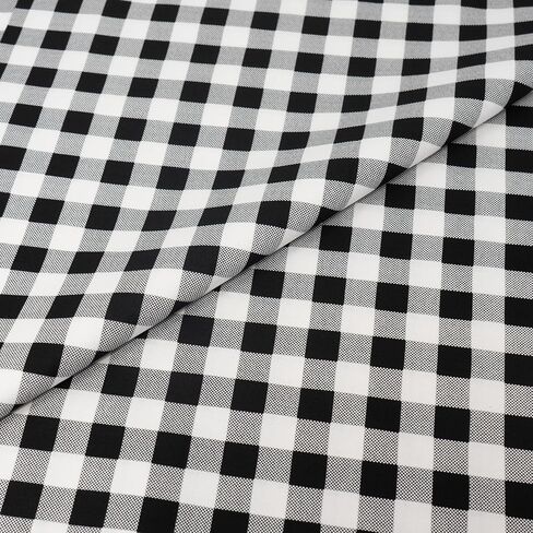 Stitch & Sparkle 100 ٪ Cotton 44 "عرض خياطة وصياغة ، مقطوعة بواسطة الفناء ، Black Buffalo Plaid in Saudi Arabia
