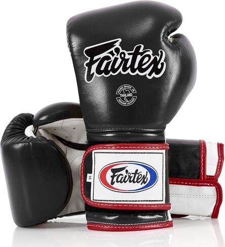 Fairtex Muay Thai Boxing Gloves BGV9 - Heavy Hitter Mexican Style Training & Sparring Gloves for Kick Boxing MMA K69 (Yellow/Black/Black Piping, 14 oz) in Saudi Arabia