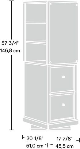 Sauder Craft Pro Series Series Craft Supplies Organizer 360 ° Debivel Tower in Mystic Oak Finish in Kuwait