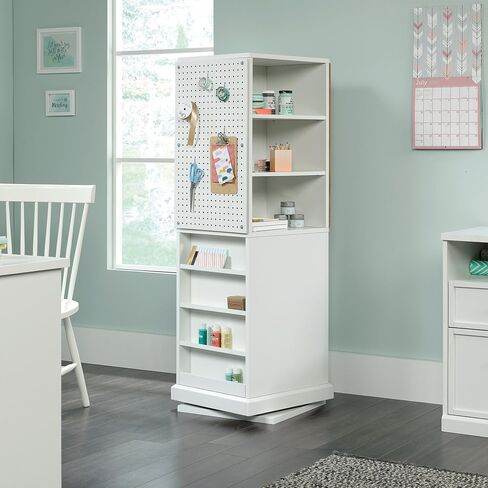 Sauder Craft Pro Series Series Craft Supplies Organizer 360 ° Debivel Tower in Mystic Oak Finish in Kuwait