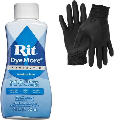Dye – Rit Synthetic Liquid Fabric Dye for Crafting, Clothing, and Décor – 7 oz. Bottle – with Artisx Nitrile Gloves Included (Frost Gray) in Saudi Arabia