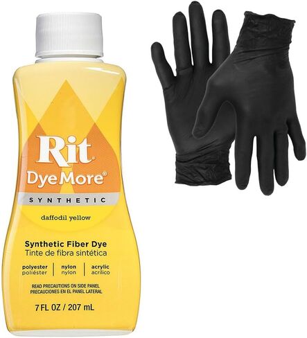 Dye – Rit Synthetic Liquid Fabric Dye for Crafting, Clothing, and Décor – 7 oz. Bottle – with Artisx Nitrile Gloves Included (Frost Gray) in Saudi Arabia