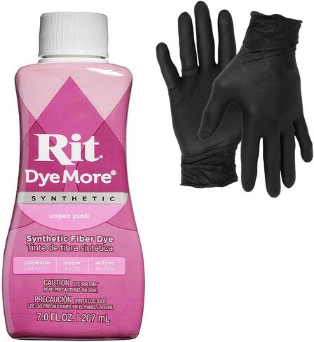 Dye – Rit Synthetic Liquid Fabric Dye for Crafting, Clothing, and Décor – 7 oz. Bottle – with Artisx Nitrile Gloves Included (Frost Gray) in Saudi Arabia