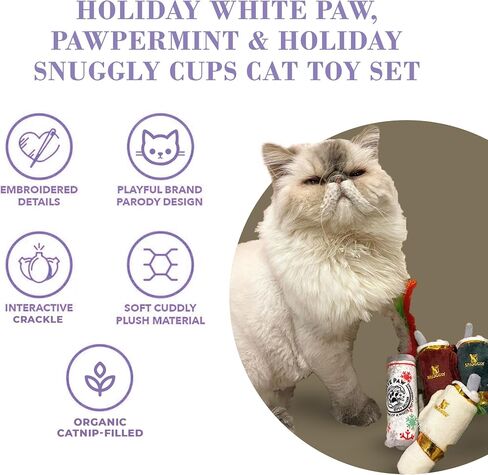 Haute Diggity Kitty Cowgirl Set, Plush Cat Toys Catnip Filled with Interactive Crackle Sound, Safe & Durable Toys for Cat & Kitten, 2 Pcs in Kuwait