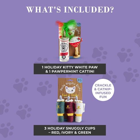 Haute Diggity Kitty Cowgirl Set, Plush Cat Toys Catnip Filled with Interactive Crackle Sound, Safe & Durable Toys for Cat & Kitten, 2 Pcs in Kuwait