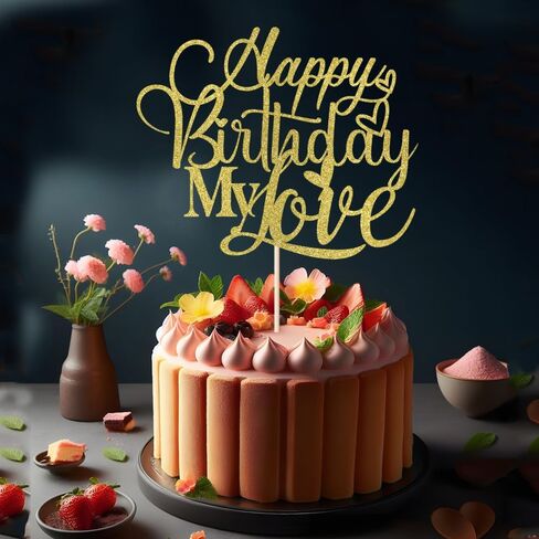 12 PCS Rose Gold Glitter Happy Mother's Day Cupcake Toppers，Mother's Day Cupcake Topper Heart Shaped Cake Picks Cake Accessories，Love You Mom Heart Mother Happy Birthday Party Supplies in Saudi Arabia