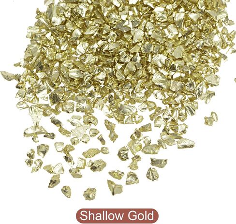uxcell 20g Crushed Glass Chips, 2-4mm Irregular Metallic Chunky Glitter Glass for Craft DIY Jewelry Vase Filler Epoxy Resin Decoration Purple in Saudi Arabia