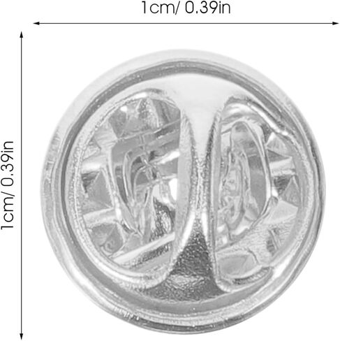 Pin Backs, Lapel Pin Backs, 50PCS Brass Metal Pin Backings for Brooch Tie Hat Badge Insignia in Kuwait