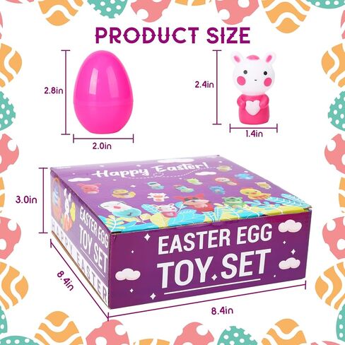 ThinkMax 12pcs Unisex Easter Animal Finger Puppets Toy Pack for Easter Party, Hunt, Basket, Classroom (12 pcs) in Kuwait