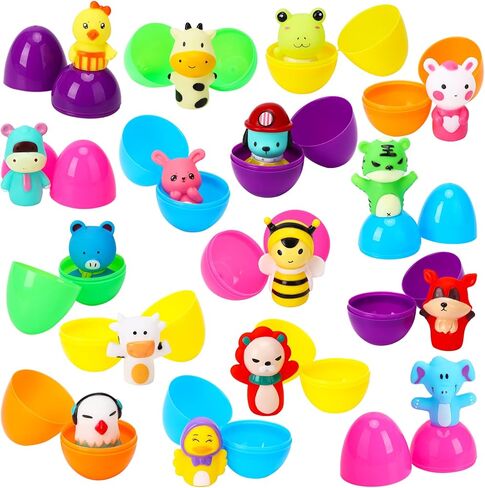 ThinkMax 12pcs Unisex Easter Animal Finger Puppets Toy Pack for Easter Party, Hunt, Basket, Classroom (12 pcs) in Kuwait