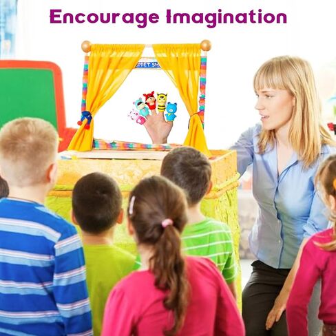 ThinkMax 12pcs Unisex Easter Animal Finger Puppets Toy Pack for Easter Party, Hunt, Basket, Classroom (12 pcs) in Kuwait