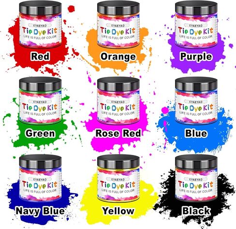 Blue Tie Dye Powder, Fabric Dyes for Clothing, All Purpose Powder Tie Dye, Easy to Use Dye for Cotton, Silk, & Linen, Ultra Concentrated Colors (Blue, 2 Ounce) in Saudi Arabia