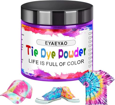 Blue Tie Dye Powder, Fabric Dyes for Clothing, All Purpose Powder Tie Dye, Easy to Use Dye for Cotton, Silk, & Linen, Ultra Concentrated Colors (Blue, 2 Ounce) in Saudi Arabia