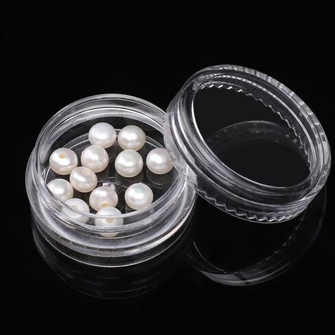 Natural Half Drilled Pearl Beads White 4.5-5mm 12pcs AAAA Freshwater Cultured Loose Gemstone Beads for DIY Stud Earring Jewelry Making in Kuwait
