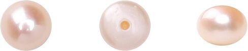 Natural Half Drilled Pearl Beads White 4.5-5mm 12pcs AAAA Freshwater Cultured Loose Gemstone Beads for DIY Stud Earring Jewelry Making in Kuwait
