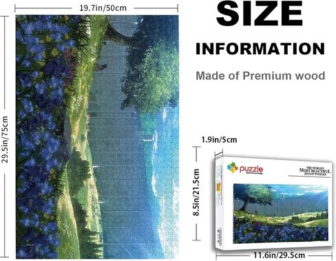 Anime Jigsaw Puzzles Adults 1000 Pieces Wooden Collage Puzzle 29.5x20 in in Kuwait
