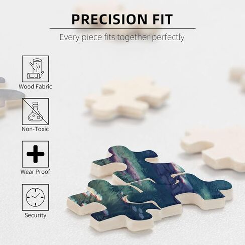 أنيمي بانوراما الألغاز البالغين 1000 قطعة بلغز مجمعة خشبية 29.5x20 في in Kuwait