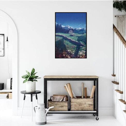 أنيمي بانوراما الألغاز البالغين 1000 قطعة بلغز مجمعة خشبية 29.5x20 في in Kuwait