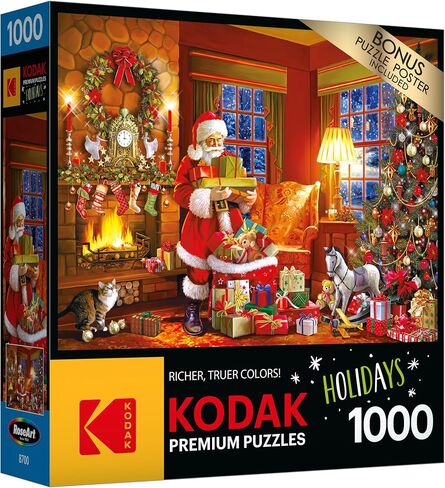 RoseArt - Kodak Premium - Christmas Magic - 1000 Piece Jigsaw Puzzle for Adults in Kuwait