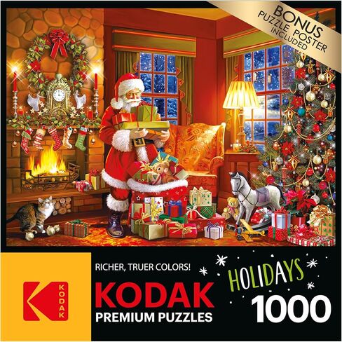 RoseArt - Kodak Premium - Christmas Magic - 1000 Piece Jigsaw Puzzle for Adults in Kuwait
