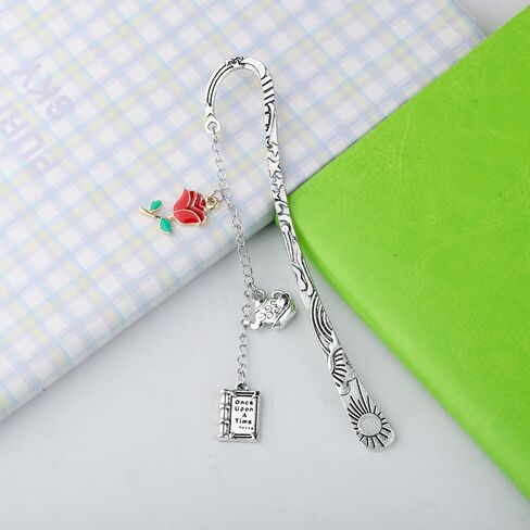 MAOFAED Fairy Tale Gift Princess Belle Gift Metal Bookmark for Reader Book Lover Bookish Bookworm Book Nerd (beautybeast Bookmark) in Kuwait