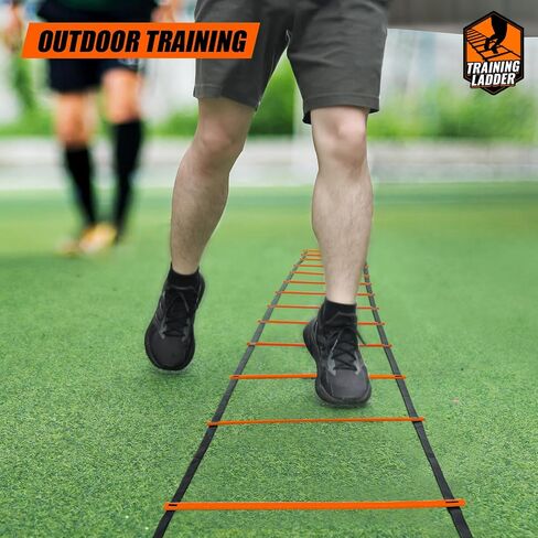 Teenitor Agility Ladder 21 Rung 29.5ft Speed Ladder Training Ladder for Soccer, Speed, Football Fitness Feet Training Carry Bag Agility Training Equipment, Sports Agility Ladders for Kids in Saudi Arabia