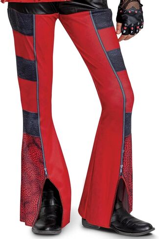 Disguise Girls Descendants Red Deluxe Costume, Official Disney Descendants the Rise of Red Costume Jumpsuit, Wig Not Included in Kuwait