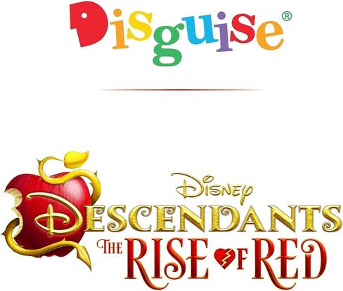 Disguise Girls Descendants Red Deluxe Costume, Official Disney Descendants the Rise of Red Costume Jumpsuit, Wig Not Included in Kuwait
