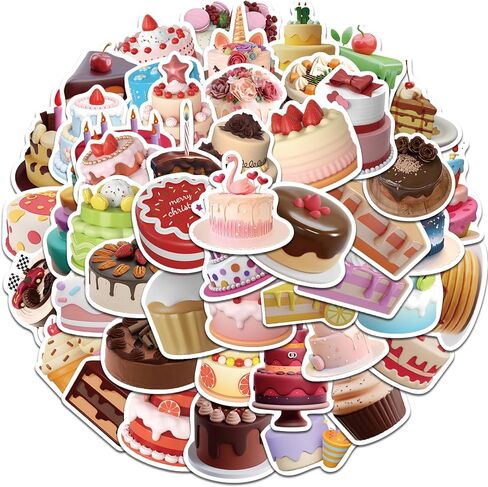 50pcs ملصقات عيد ميلاد سعيد للأطفال المراهقين فينيل مقاوم للماء ملصقات حفلة عيد ميلاد لطيفة لزجاجات المياه الكرتون ملصقات عيد ميلاد سعيد للهدية المحمول هيدروفاسك اليومية in Kuwait