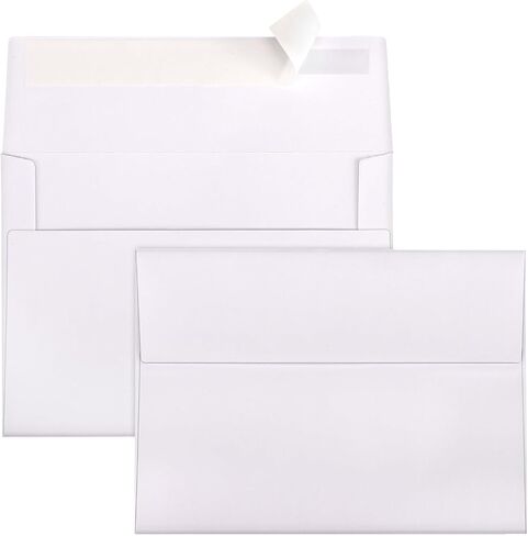 A2 Envelopes Self Seal 500 Pack - 4-3/8 x 5-3/4 White Invitation Envelopes Bulk for Postcard, Wedding, RSVP, Thank You Notes, Announcements, Greeting Cards, Photos in Saudi Arabia