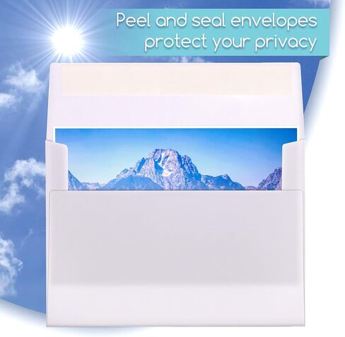 A2 Envelopes Self Seal 500 Pack - 4-3/8 x 5-3/4 White Invitation Envelopes Bulk for Postcard, Wedding, RSVP, Thank You Notes, Announcements, Greeting Cards, Photos in Saudi Arabia
