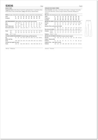 Simplicity SS3036Y5 Misses' Jogger Style Pants Sewing Pattern Packet by Mimi G Style, Design Code S3036, Sizes 18-20-22-24-26, Multicolor in Kuwait