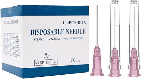 27 Gauge 1 inch Needle, 100PCS Luer Lock Needles Industrial Dispensing Accessories, Individual Package(27G) in Kuwait