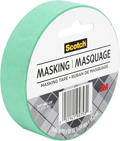 Scotch Expressions Masking Tape, .94 in x 20 yd, 6 Rolls, Mint Green in Saudi Arabia