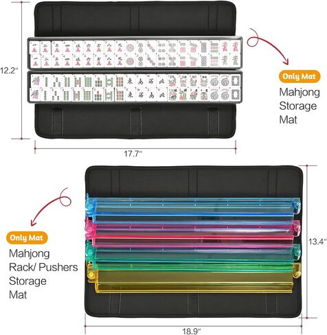 Yookee Home Bag Mahjong Bag Neoprene Mahjong Bas مع اثنين من الأغلفة (حالة فقط) in Kuwait