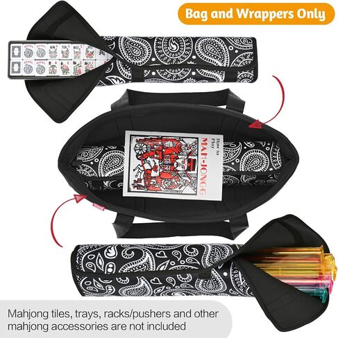 Yookee Home Bag Mahjong Bag Neoprene Mahjong Bas مع اثنين من الأغلفة (حالة فقط) in Kuwait