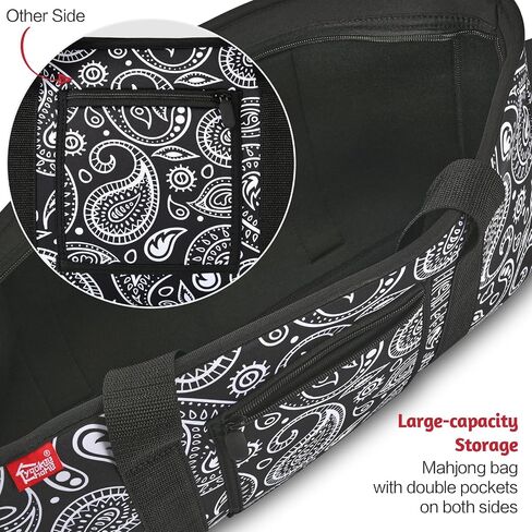 Yookee Home Bag Mahjong Bag Neoprene Mahjong Bas مع اثنين من الأغلفة (حالة فقط) in Kuwait