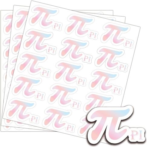 240Pcs π Symbol Decorations Scientific Labels Pi Day Commemorative Celebration Stickers 2 inch Geometric Pi Math Science Labels for Planner's Math Lover Gifts Party Classroom Decoration (2) in Saudi Arabia