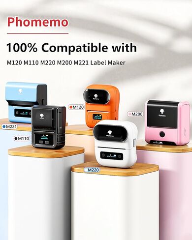 4 Rolls Phomemo M220 M110 Labels, Party Event Stickers, 1.96’’ x 1.96’’ Color Thermal Lable Compatible with Phomemo M110 M220 M221 M120 M200 M250 M150 Printer in Saudi Arabia