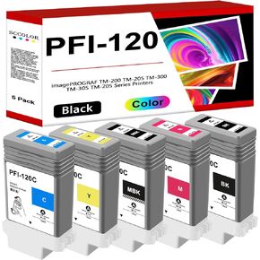 PFI-120 Ink/PFI-120 PFI120 PUBMENT حبر الحبر حزمة PFI120MBK PFI120BK PFI120C PFI120M PFI120Y بديل خزان الحبر Canon PFI-120 TM-255