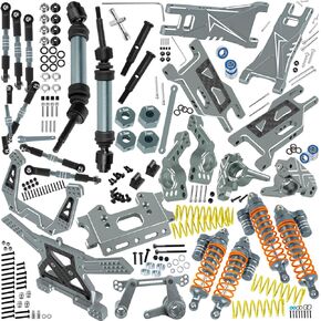ترقيات RC جزء لـ 1/10 Rustler Stampede (VXL) 2WD ، A-ARM ، صدمة ، عمود محرك ، كتلة العجلات ، كتل التوجيه ، ناقلات محور كعب ، جرس التوجيه ، الروابط ، برج الصدمة ، الحاجز الأمامي ، الوردي