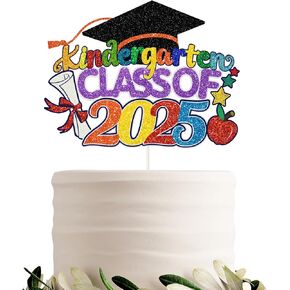 روضة الأطفال من 2025 كعكة توبيبر تهانينا خريج تخرج سعيد ديكور كعكة رياض الأطفال تخرج الأطفال ما قبل المدرسة دخن الحزب الدراسات العليا