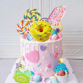 Candyland Cake Topper Donut Party Decorations Decoration Cake Cake Decoration