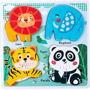 Wooden Toddler Puzzles Ages 1-3,Montessori Jigsaw Puzzle for Toddlers 1-3,Learning Toys for Kids 2-4 Years Old, Educational Gifts for Boys Girls 2-3