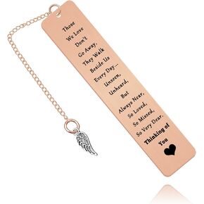 Sympathy Gift for Loss of Daughter Son Memorial Gift for Loss of Dad Mom Inspirational Bookmark Gift in Memory of Husband Wife Gift Condolence Gift for Friend Bereavement Gift Memorial Gift for Women