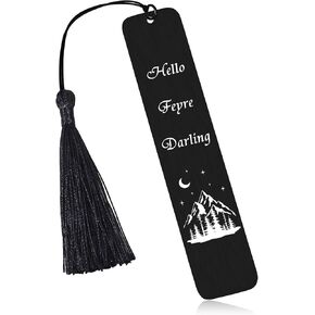 Hello Feyre Darling Landmark ، Acotar Merch ، هدايا عيد الحب لقراء عشاق الكتب ، Merch Dark Romance ، مرجعية خيالية للنساء الفتيات ، علامات الكتب لقراءة النساء ، عشاق الكتب الكتب الكتب.