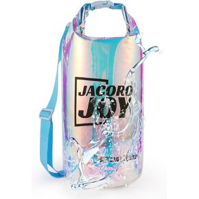 10L Dry Bag Iridescent TPU Waterproof Beach Bag for Kayaking Boating Swimming Rafting