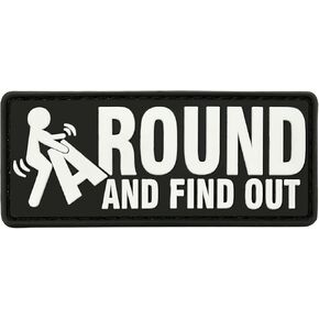 PVC FAFO Patch - 1 Pc F Around and Find Out Patch, Funny Tactical Patches, Military Morale Hook and Loop Patch for Backpacks, Dog Harnesses, Helmets, Army Vests, Hats