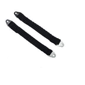 95mm Suspension Damper Travel Limit Straps for Traxxas EREVO 2.0 E-REVO REVO 3.3 Summit Slayer for Axial AX10 SCX10 EXO Wraith Yeti RC Crawler - Silver 2pcs